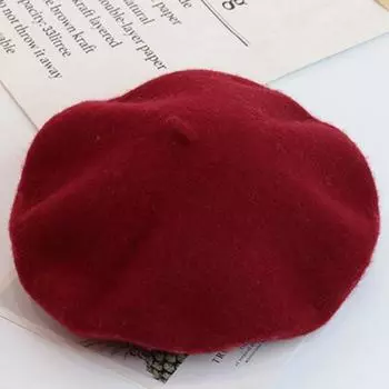 Осень-зима 2021, женская шляпа художника в корейском стиле Wild Tide, шерстяной берет, милый маленький свежий шерстяной берет, милая повседневная шляпа, аксессуары для волос 56-58cm аэро
