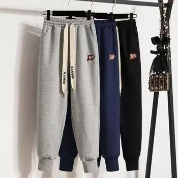 Осень/Зима 2024 Большие повседневные брюки с высокой талией Haren для женщин M чёрный