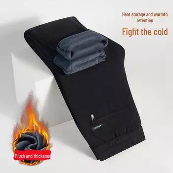 Осень/Зима 2024 Мужские Прямые Брюки Из Плотного Вельвета, Вельвет XL чёрный