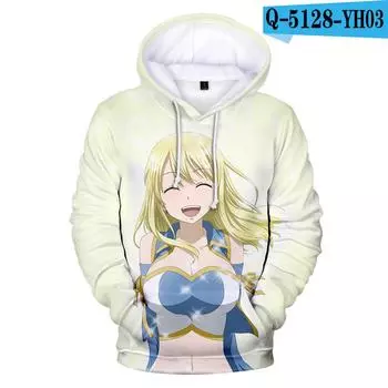 Осень-зима 3D принт аниме Fairy Tail толстовки для косплея толстовки для мальчиков и девочек Повседневная толстовка Fairy Tail пуловеры 6XL
