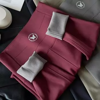 Осень Зима Берберский флис Толстые Утягивающие Живот Леггинсы из Акульей Кожи Angora red-light warm sanding XL