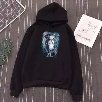 Осень/зима флисовая толстовка женская Swag Tim Burton Neil Gaiman Nightmare Before Christmas Goth Dark Coraline Print толстовка