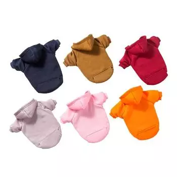 Осень-зима Карманная одежда для собак для собак Пальто с капюшоном Теплые собаки Одежда для собак Толстовки с капюшоном Наряды для домашних животных Чихуахуа Мопс Йорк XS 0.5-1.2KG