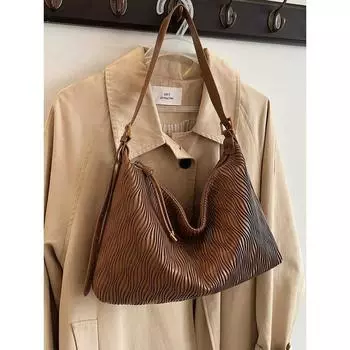 Осень-зима коричневые сумки через плечо женские модные мягкие кожаные сумки для поездок на работу женские повседневные сумки для покупок