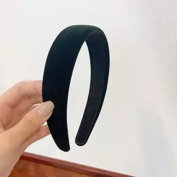 Осень Зима Мягкий Бархатный Тканевый Поролоновый Ободок для Волос для Женщин Девушек Повседневный Шоппинг Умывание Лица Наряд Аксессуары для Волос