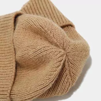 Осень-зима Мужская Женская шерстяная вязаная шапка Теплые мужские шапки-бини Шапки-ушанки Женская шапка-чепчик Морозостойкая вязаная шапка розовый