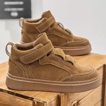 Осень-зима Недорогая обувь для мужчин Модные высокие туфли цвета хаки Мужские удобные туфли на платформе Повседневная мужская обувь Zapatos Hombre 39
