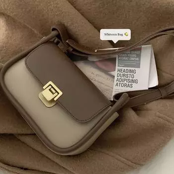 Осень-зима новая сумка из искусственной кожи, модные контрастные цвета, сумки под мышками, сумка через плечо, маленькая квадратная сумка на одно плечо, текстурированная