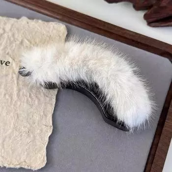 Осень Зима Новые Пушистые Заколки-клипсы Банан Закручивающиеся Зажимы Пряжки Ободки для Женщин Девушек Элегантные Заколки Модные Плюшевые Заколки