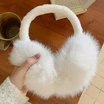 Осень-зима, новые теплые наушники, пушистые наушники для девочек, женские плюшевые наушники, грелки для ушей, однотонные мягкие повседневные наушники, наушники дубильная кора