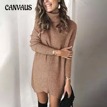 Осень-зима плюс размер женский трикотажный свитер с лацканами ажурный пуловер свитер платье S серый