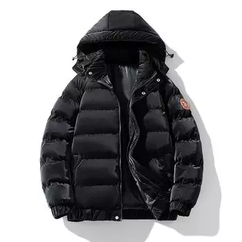 Осень-зима, повседневные теплые толстые мужские парки, куртки в стиле Харадзюку, пуховое пальто, мужская парка с капюшоном, верхняя одежда, куртка-хлеб
