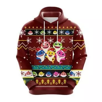 Осень-зима с длинными рукавами, Рождественский зеленый мохнатый монстр, 3D-печать, рождественские толстовки и свитшоты для мужчин S