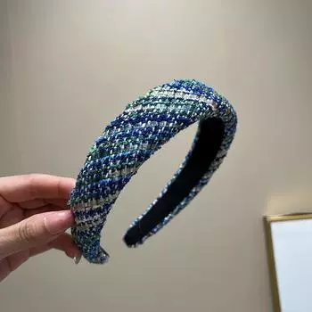 Осень Зима Шерстяная Сонж Мягкая Повязка на Голову Ободок Взрослые Аксессуары для Волос Ювелирные Изделия для Волос