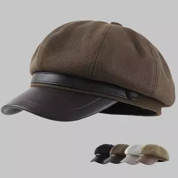 Осень-зима шляпа Майяра женская ретро-шляпа художника берет шляпы восьмиугольная кепка XS белый