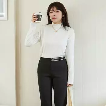 Осень-зима теплая полуводолазка повседневные футболки женские пуловеры больших размеров черная футболка женская однотонная бархатная футболка с длинным рукавом Y2k одежда утепленные топы L белый