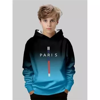 Осень/Зима Толстовка для мальчиков с 3D-принтом аниме Модная повседневная верхняя одежда Толстовка Худи Худи Худи Куртка 5-6Y