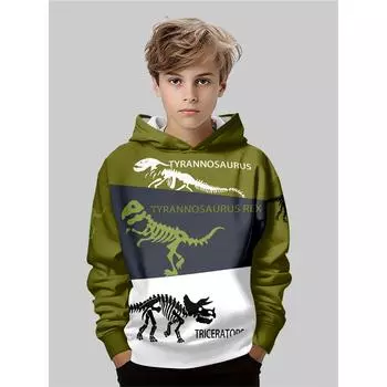 Осень/Зима Толстовка для мальчиков с 3D-принтом аниме Модная повседневная верхняя одежда Толстовка Худи Худи Худи Куртка 5-6Y