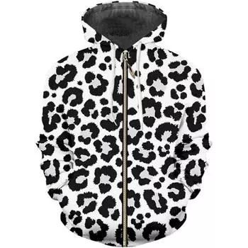 Осень-зима толстовки с капюшоном на молнии пальто женские 3D принтованные мужские толстовки на молнии мужские повседневные кардиганы куртка S