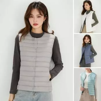 Осень-зима Женская куртка без рукавов с подкладкой, однобортное пальто с круглым вырезом, сохраняющее тепло, внутренняя одежда, верхняя одежда для работы на открытом воздухе, жилет XXL темно-синий