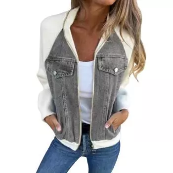 Осень-зима женская куртка соответствующего цвета с карманами на молнии кардиган с длинными рукавами в стиле пэчворк реглан с отложным воротником повседневное повседневное пальто S красный