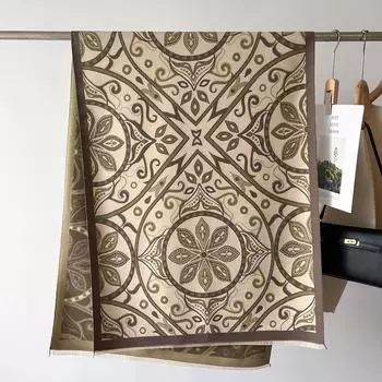 Осень Зима Женский Теплый Кашемировый Пашминовый Шаль Накидка Шарфы Дизайн Принт Для Женщин Фуляр Столы Пейсли Шарф Одеяло 66X186cm