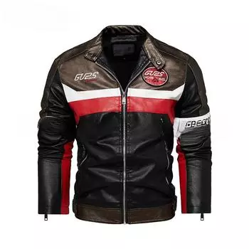 Осенне-зимнее бархатное ПУ мужское пальто большого размера мужская куртка мужское пальто кожаная куртка мужская L