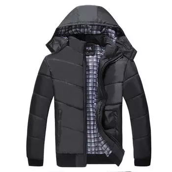 Осенне-зимнее мужское хлопковое пальто, толстое, теплое, удобное, с капюшоном, хлопковый костюм, пуховик больших размеров XXXXL