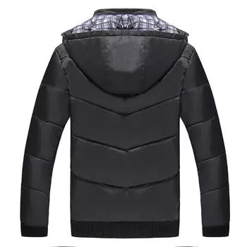 Осенне-зимнее мужское хлопковое пальто, толстое, теплое, удобное, с капюшоном, хлопковый костюм, пуховик больших размеров XXXXL