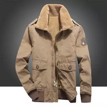 Осенне-зимнее мужское новое хлопковое пальто, мужская плюшевая куртка из шерпы, повседневное теплое свободное хлопковое пальто большого размера M