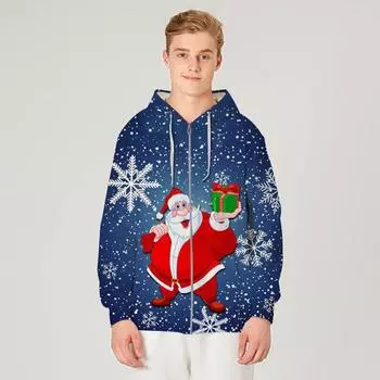 Осенне-зимнее мужское пальто на молнии, большой размер, толстовка с капюшоном, кардиган на молнии, куртка, спортивная толстовка S