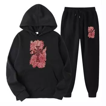 Осенне-зимнее мужское/женское платье с принтом Faith Statement, комплект комбинезона, комплект из 2 предметов для случая + брюки, одежда унисекс S темно-синий