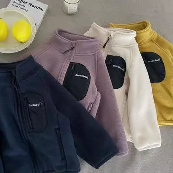 Осенне-зимнее новое детское хлопковое пальто 90cm бежевый