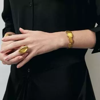 Осенне-зимнее новое печатное кольцо с открытым женским дизайном, легкое, роскошное, высокочувствительное, регулируемое, для защиты от холодного ветра, кольцо для указательного пальца золотой