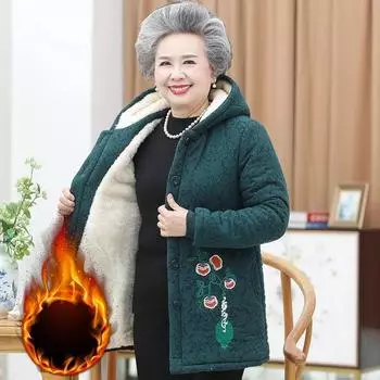 Осенне-зимнее пальто для бабушек и девиц, зимнее пальто для пожилых мам, норковая плюшевая шуба, одежда для пожилых людей XXXXXL