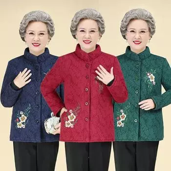 Осенне-зимнее пальто для мам с однотонным мехом, короткий топ для женщин среднего возраста, модное утолщенное пальто из норки для людей среднего возраста и пожилых людей XXXXXL красный