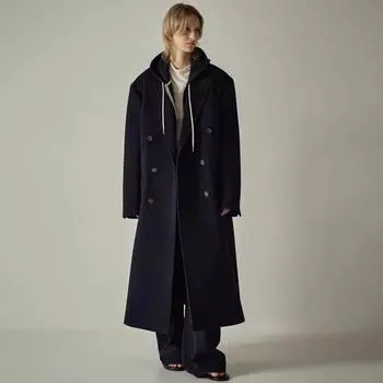 Осенне-зимнее пальто для женщин с отложным воротником, длинное пальто, свободное, теплое, в ретро-британском стиле, новая мода S бежевый