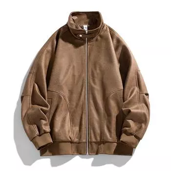 Осенне-зимнее пальто, мужская повседневная куртка, мужская весенне-осенняя свободная куртка большого размера для молодежи, универсальное пальто с воротником-стойкой M