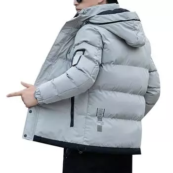 Осенне-зимнее пальто Новая молодежная тенденция Утолщенный пух Хлопковая подбитая одежда Инструменты Хлопковая подбитая куртка Зимняя одежда M