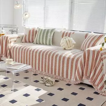Осенне-зимнее полотенце для дивана, четыре сезона, универсальный простой американский чехол для дивана, полностью покрытый чехол для дивана, пылезащитный чехол для дивана 180*130cm