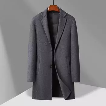 Осенне-зимнее универсальное мужское пуховое пальто средней и длинной длины M