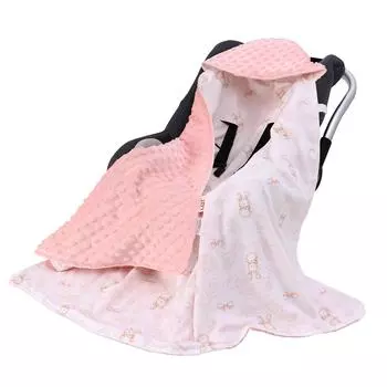 Осенне-зимнее утепленное детское одеяло с капюшоном Baby Cabas Quilt S:85*85(Quilt)