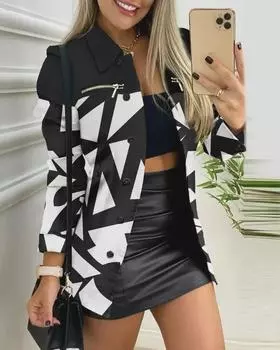 Осенне-зимнее женское новое модное универсальное пальто с воротником-поло и длинным рукавом на молнии с воротником-поло S белый