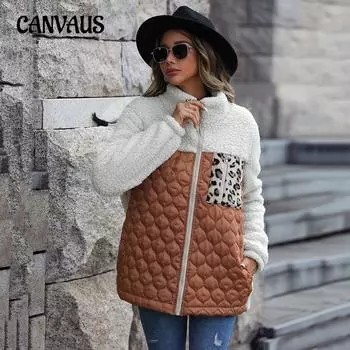 Осенне-зимнее женское пальто, повседневная плюшевая куртка с длинными рукавами, свободная, с круглым вырезом, на молнии, двусторонняя плюшевая куртка, твидовая куртка S серый