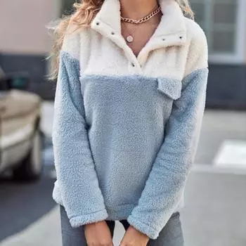 Осенне-зимнее женское пальто разного цвета, удобное повседневное пальто со стоячим воротником, плюшевый толстый топ с длинными рукавами S светло-зеленый