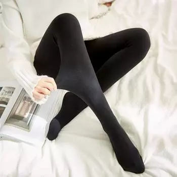 Осенне-зимние эластичные облегающие леггинсы с бархатными теплыми вельветовыми колготками