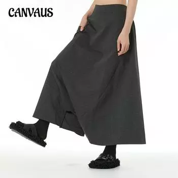 Осенне-зимние брюки в стиле хип-хоп с промежностью, индивидуальные женские брюки больших размеров, свободные оригинальные повседневные широкие брюки One Size серый