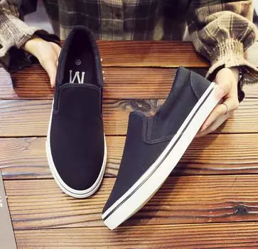 Осенне-зимние черные классические плоские мужские туфли с подошвой из коровьих сухожилий износостойкие ленивые туфли мужские туфли кроссовки Tenis Masculino 39 чёрный