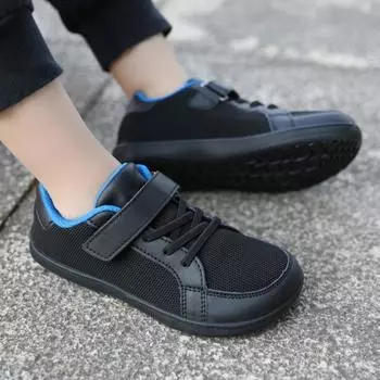 Осенне-зимние детские низкие кроссовки с широким носком Fly Woven Velcro повседневные модные кроссовки 26 белый