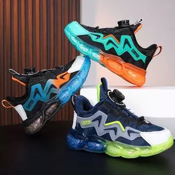 Осенне-зимние детские зимние кроссовки Детские короткие пушистые кроссовки с вращающимися кнопками Нескользящие кроссовки для больших мальчиков из хлопка 28 чёрный